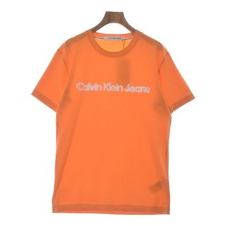 カルバンクライン(Calvin Klein)のCALVIN KLEIN カルバンクライン Tシャツ・カットソー L オレンジ 【古着】【中古】(Tシャツ/カットソー(半袖/袖なし))