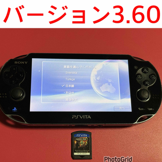 プレイステーションヴィータ(PlayStation Vita)のvita  3.60   クリスタルブラック　4GB   1番(携帯用ゲーム機本体)