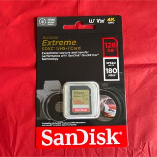 読込180MB/s SDカード サンディスク Extreme 128GB(PC周辺機器)