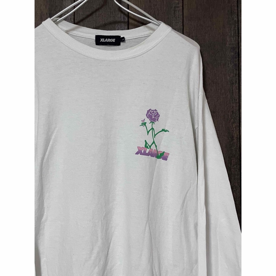 XLARGE(エクストララージ)のエクストラージ　XLARGE ロンt 　薔薇　Ｌサイズ メンズのトップス(Tシャツ/カットソー(七分/長袖))の商品写真