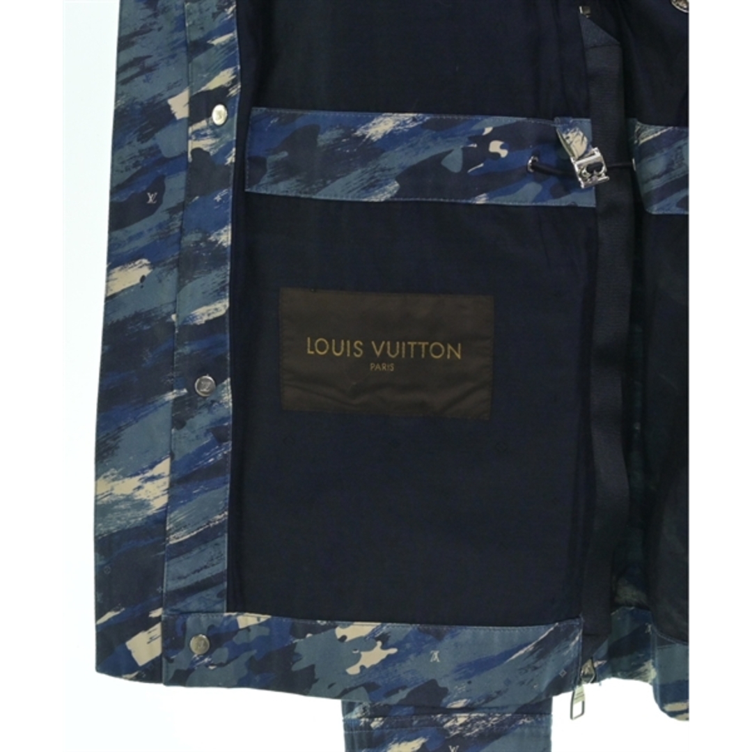 LOUIS VUITTON(ルイヴィトン)のLOUIS VUITTON ライダース 48(L位) 青xグレーx白(総柄) 【古着】【中古】 メンズのジャケット/アウター(ライダースジャケット)の商品写真