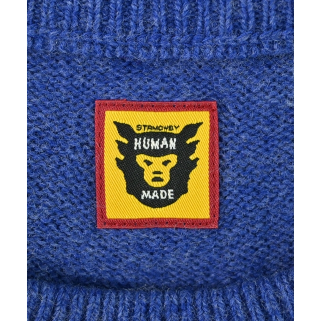 HUMAN MADE(ヒューマンメイド)のHUMAN MADE ヒューマンメイド ニット・セーター XL 青(総柄) 【古着】【中古】 メンズのトップス(ニット/セーター)の商品写真