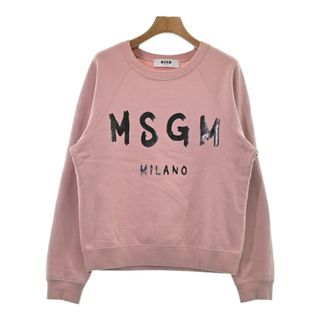 エムエスジイエム(MSGM)のMSGM エムエスジーエム スウェット S ピンク 【古着】【中古】(トレーナー/スウェット)