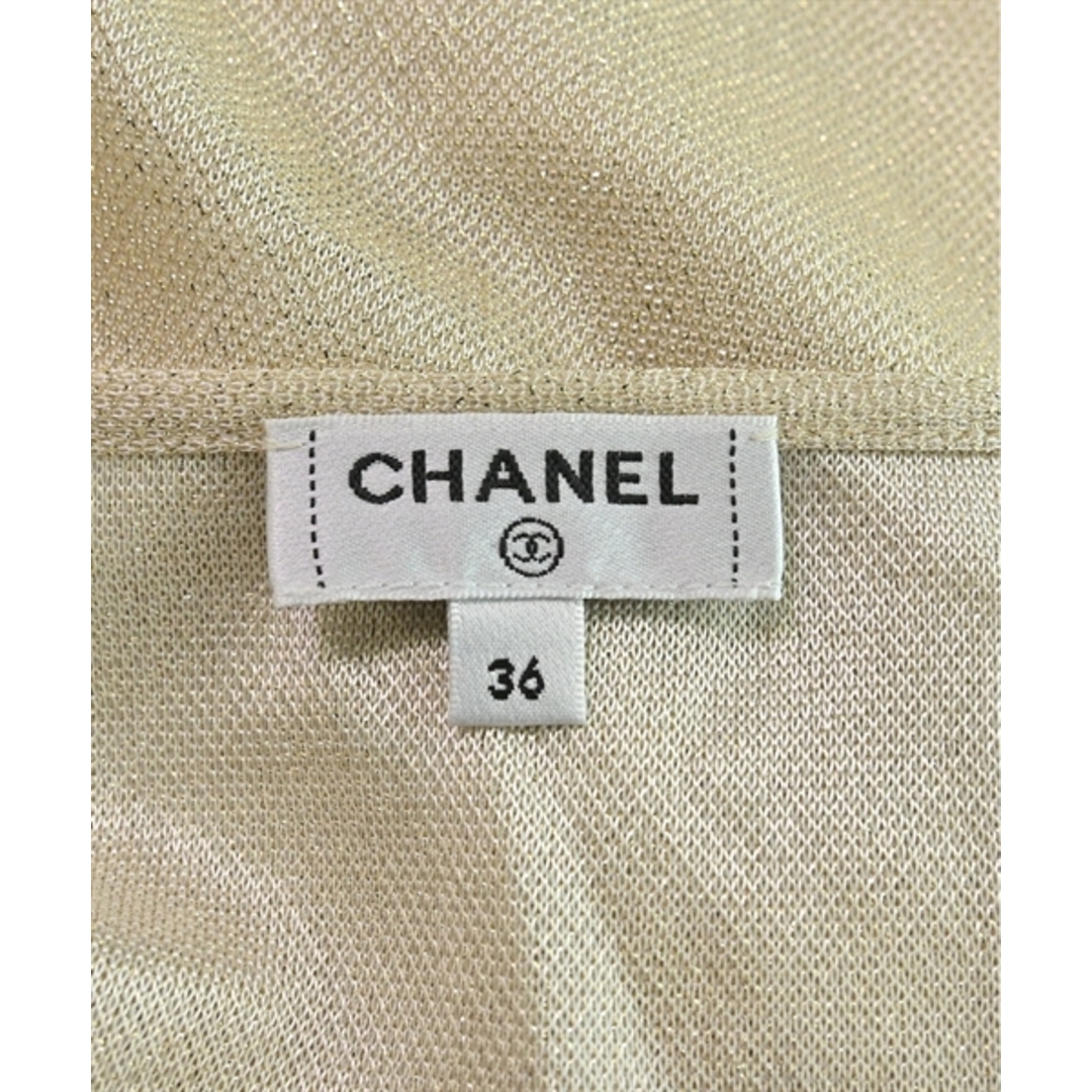 CHANEL シャネル ワンピース 36(XS位) ゴールド(ラメ) 【古着 CHANEL シャネル ワンピース 36(XS位) ゴールド(ラメ) 【古着
