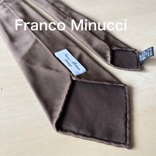 FRANCO MINUCCI - 【美品】Franco Minucci  セッテピエゲ  ブラウン　ソリッド　タイ