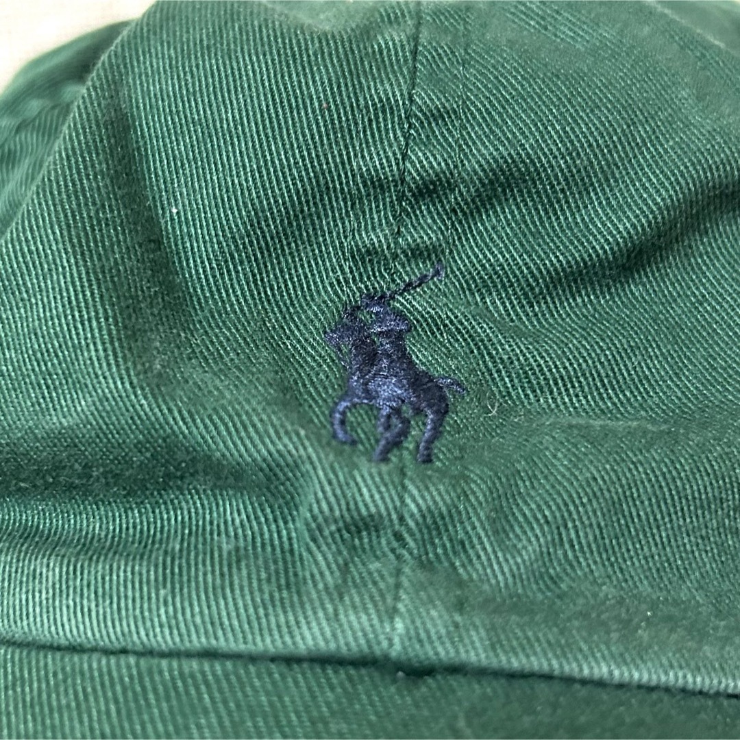 POLO RALPH LAUREN(ポロラルフローレン)の小さめ56cm！ポロラルフローレン 古着キャップ 緑×ネイビーポニー刺繍 レディースの帽子(キャップ)の商品写真