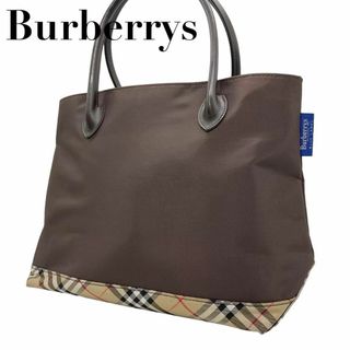 バーバリーブルーレーベル(BURBERRY BLUE LABEL)の良品　バーバリーブルーレーベル　S30　ノバチェック　トートバッグ　ナイロン(トートバッグ)