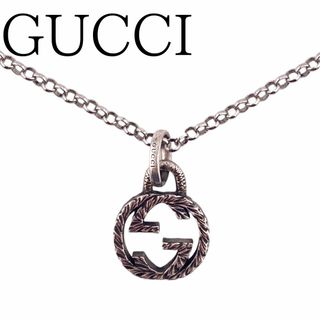 グッチ(Gucci)のグッチ 925 インターロッキング アラベスク ネックレス シルバー ブランド(ネックレス)