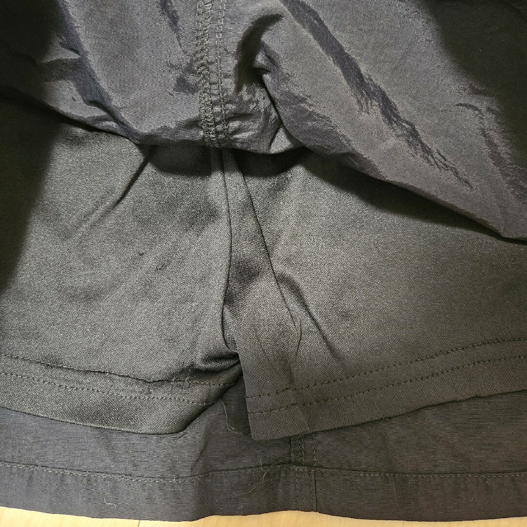 Lily chuu  サテン スカート サスペンダー 150 黒 キッズ/ベビー/マタニティのキッズ服女の子用(90cm~)(スカート)の商品写真