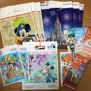 ディズニー(Disney)のディズニー ショップ袋 ガイドマップ  TODAY パンフレット まとめ売り(ショップ袋)