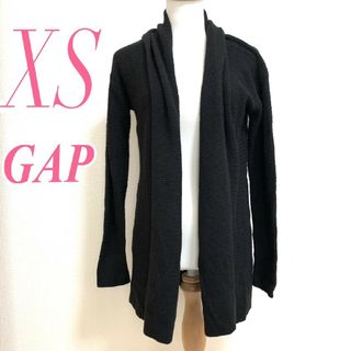 ギャップ(GAP)のギャップ　カーディガン　XS　ブラック　前開き　きれいめ　ナイロン　ウール(カーディガン)