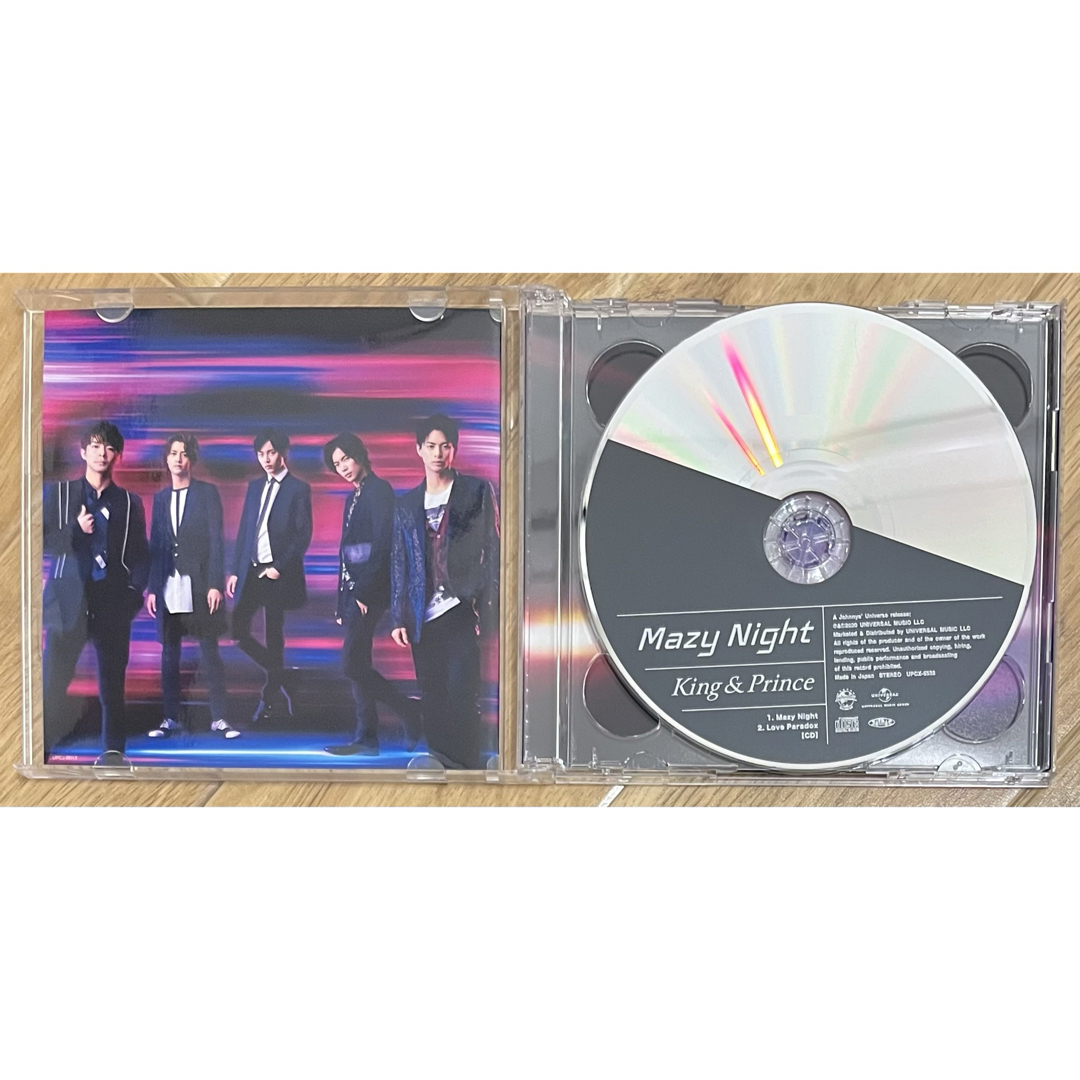King & Prince(キングアンドプリンス)のMazy Night 初回限定盤A CD＋DVD King & Prince エンタメ/ホビーのCD(ポップス/ロック(邦楽))の商品写真
