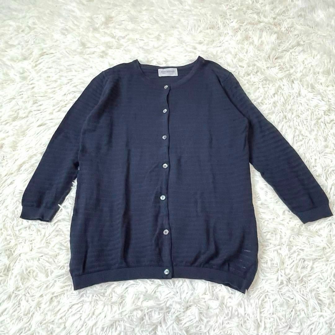 JOHN SMEDLEY(ジョンスメドレー)のジョンスメドレー　アンサンブル　デザイン　カーディガン　ニット　ノースリーブ レディースのトップス(カーディガン)の商品写真