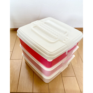 3段 弁当箱 ピクニックケース  ランチボックス(弁当用品)