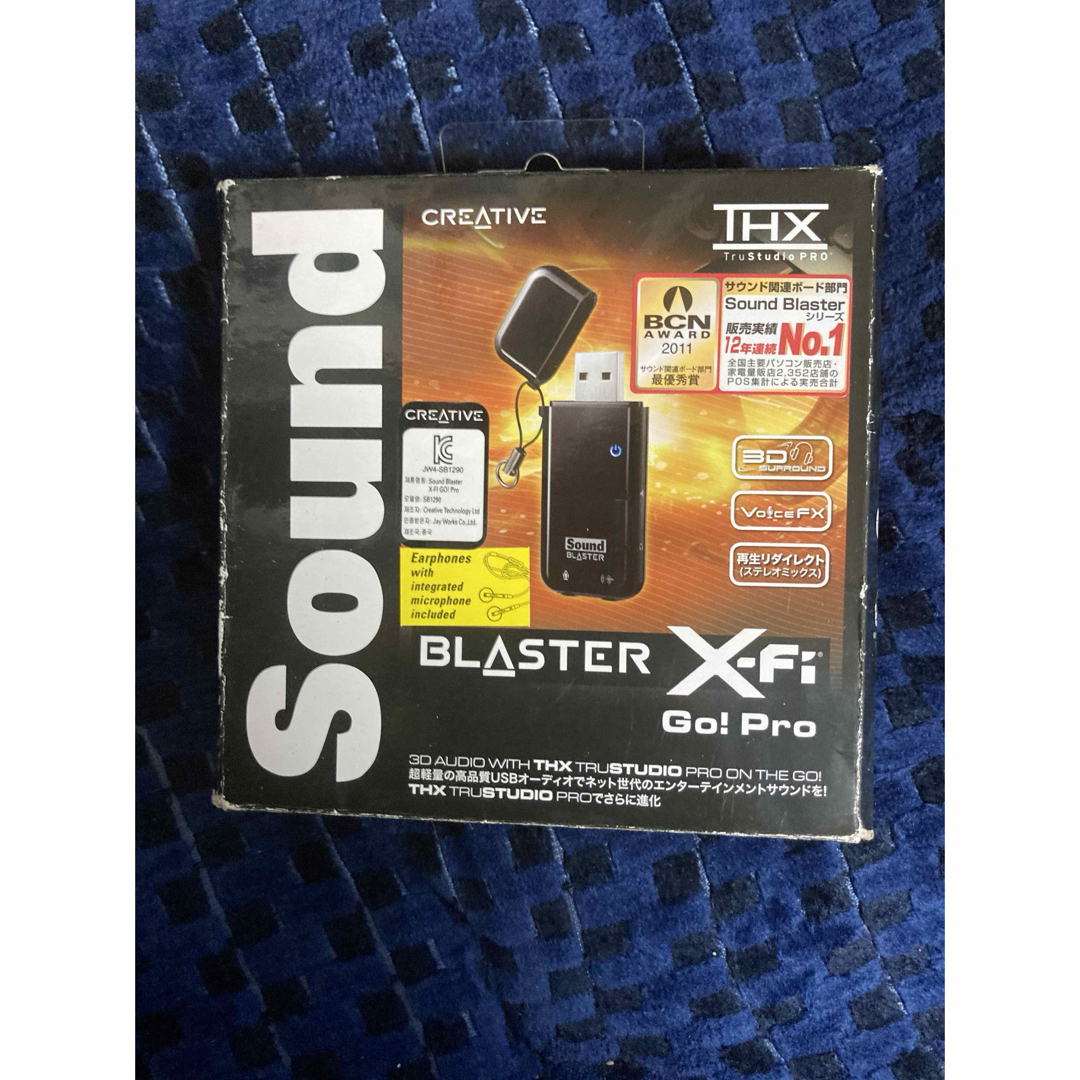 CREATIVE(クリエイティブ)のSound Blaster X-Fi Go! Pro スマホ/家電/カメラのPC/タブレット(PC周辺機器)の商品写真