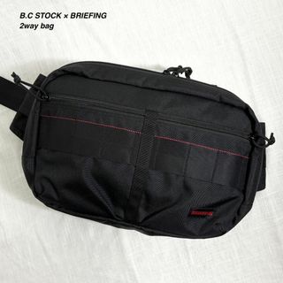 BRIEFING - 超美品・別注 ブリーフィング×ベーセー 2way ショルダーバッグ 大きめ 黒