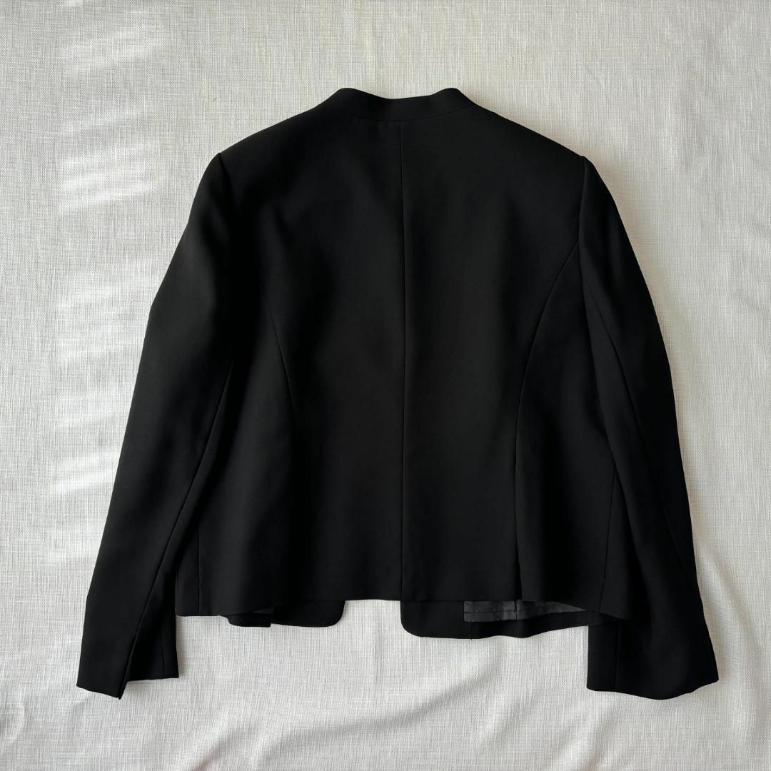 TOKYO SOIR(トウキョウソワール)の極美品 東京ソワール ワンピース ジャケット 2P セットアップ フォーマル 黒 レディースのフォーマル/ドレス(スーツ)の商品写真
