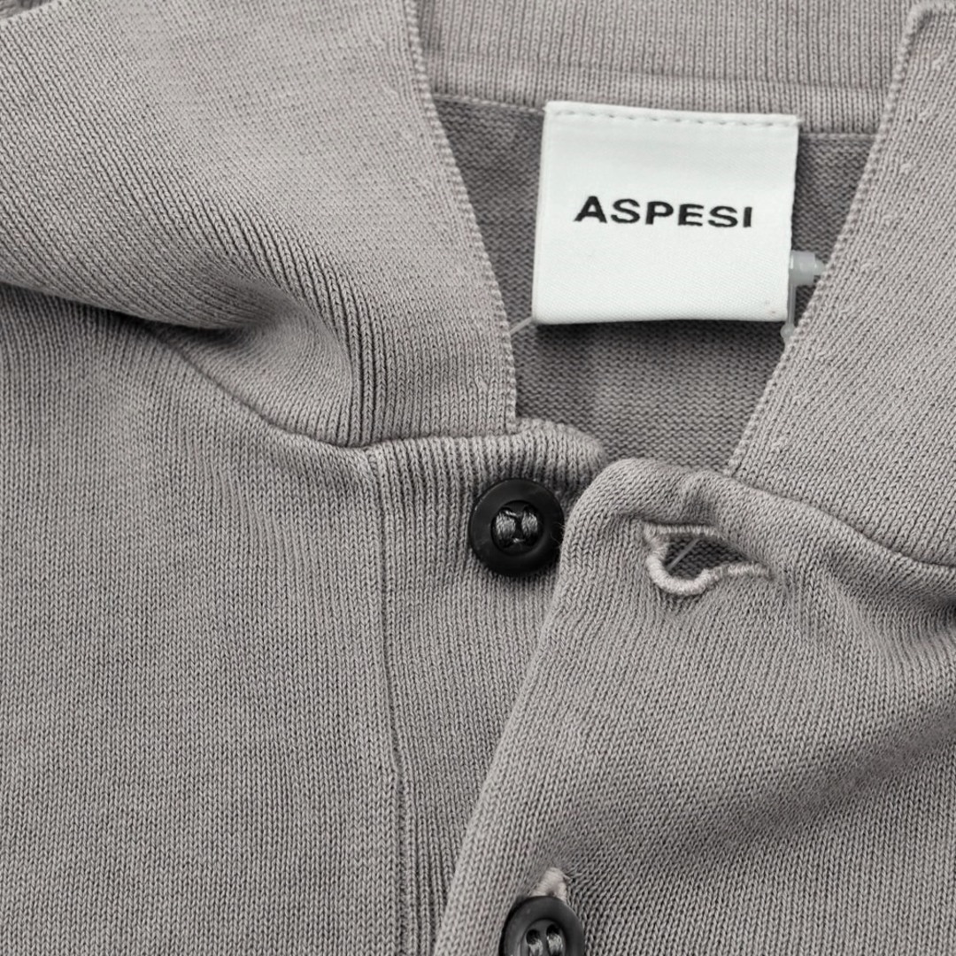 ASPESI(アスペジ)の【中古】アスペジ ASPESI ハイゲージコットン ポロニット ウォームグレー【サイズ50】【メンズ】 メンズのトップス(ニット/セーター)の商品写真