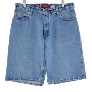 リーバイス(Levi's)の古着 90年代 リーバイス Levi's SILVER TAB シルバータブ LOOSE ルーズ デニムショーツ ハーフパンツ USA製 メンズw33 /eaa382485(ショートパンツ)