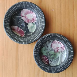 堂前守⼈　小皿　2枚セット　はこだて工芸舎　函館(食器)