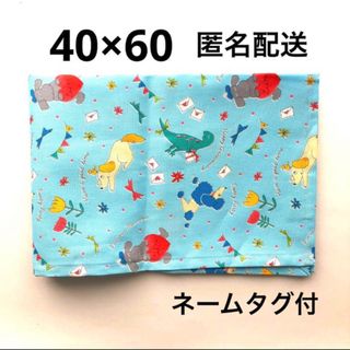 ランチョンマット 40×60 小学校 給食 ナフキン 女の子 水色 ブルー 青 (外出用品)