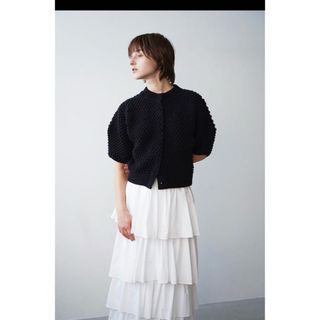 クラネ(CLANE)のclane  3D DOT HALF SLEEVE KNIT CARDIGAN(カーディガン)