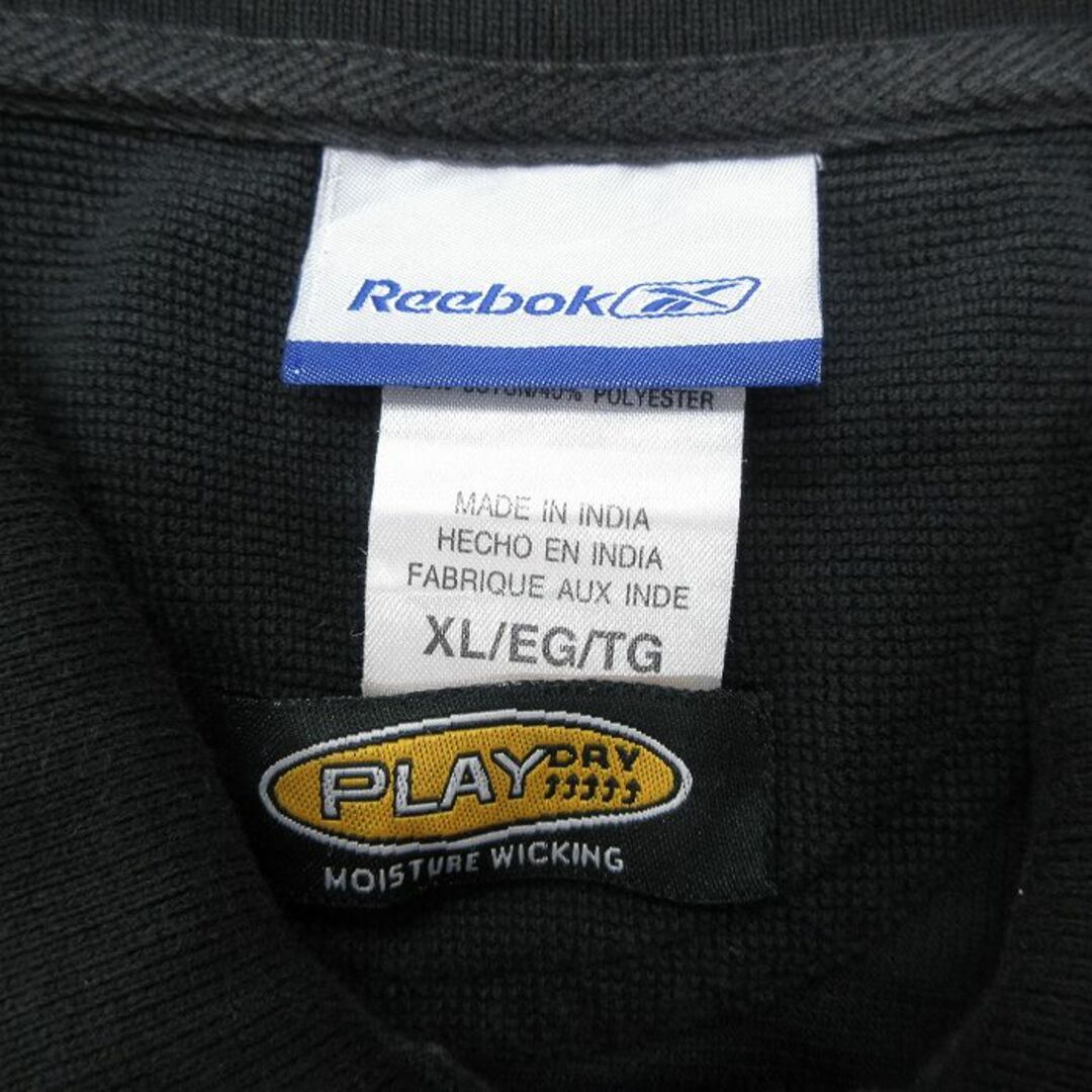 Reebok(リーボック)のXL★古着 リーボック REEBOK 半袖 ブランド ポロ シャツ メンズ 00年代 00s MLB セントルイスカージナルス 大きいサイズ 黒 ブラック メジャーリーグ ベースボール 野球 24apr06 中古 トップス メンズのトップス(ポロシャツ)の商品写真