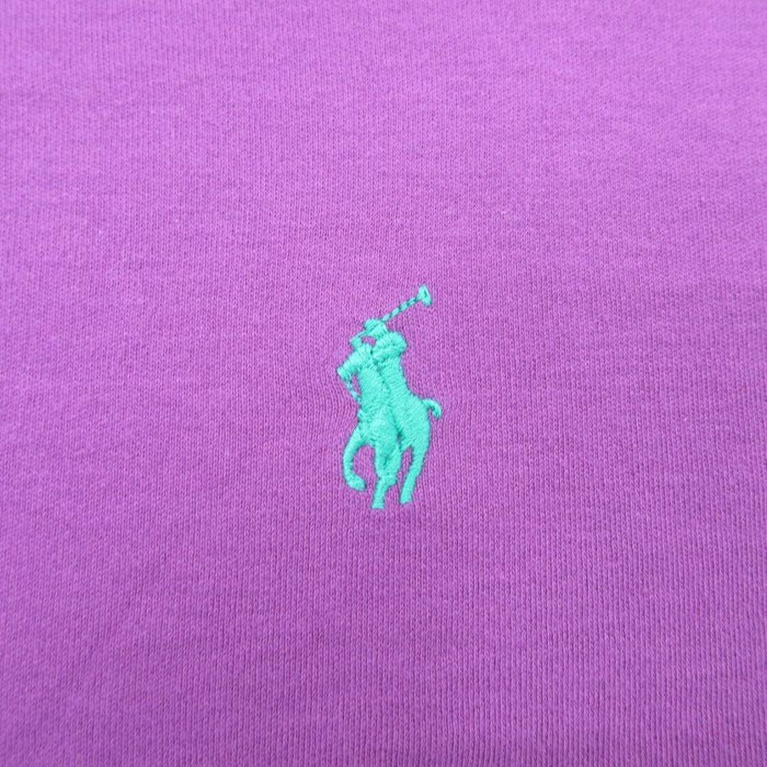 Ralph Lauren(ラルフローレン)のXL★古着 ラルフローレン Ralph Lauren 半袖 ブランド ポロ シャツ メンズ 90年代 90s ワンポイントロゴ 大きいサイズ コットン 紫 パープル 24apr06 中古 トップス メンズのトップス(ポロシャツ)の商品写真