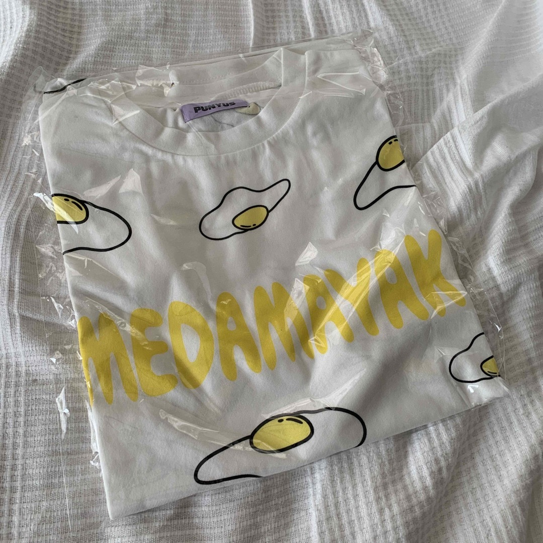 PUNYUS(プニュズ)のPUNYUS 目玉焼きＴシャツ🍳巾着付き🍳 レディースのトップス(Tシャツ(半袖/袖なし))の商品写真