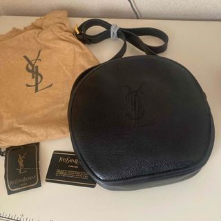 イヴサンローラン(Yves Saint Laurent)のイブ.サンローラン　ショルダー　黒　ヴィンテージ　未使用保管(ショルダーバッグ)