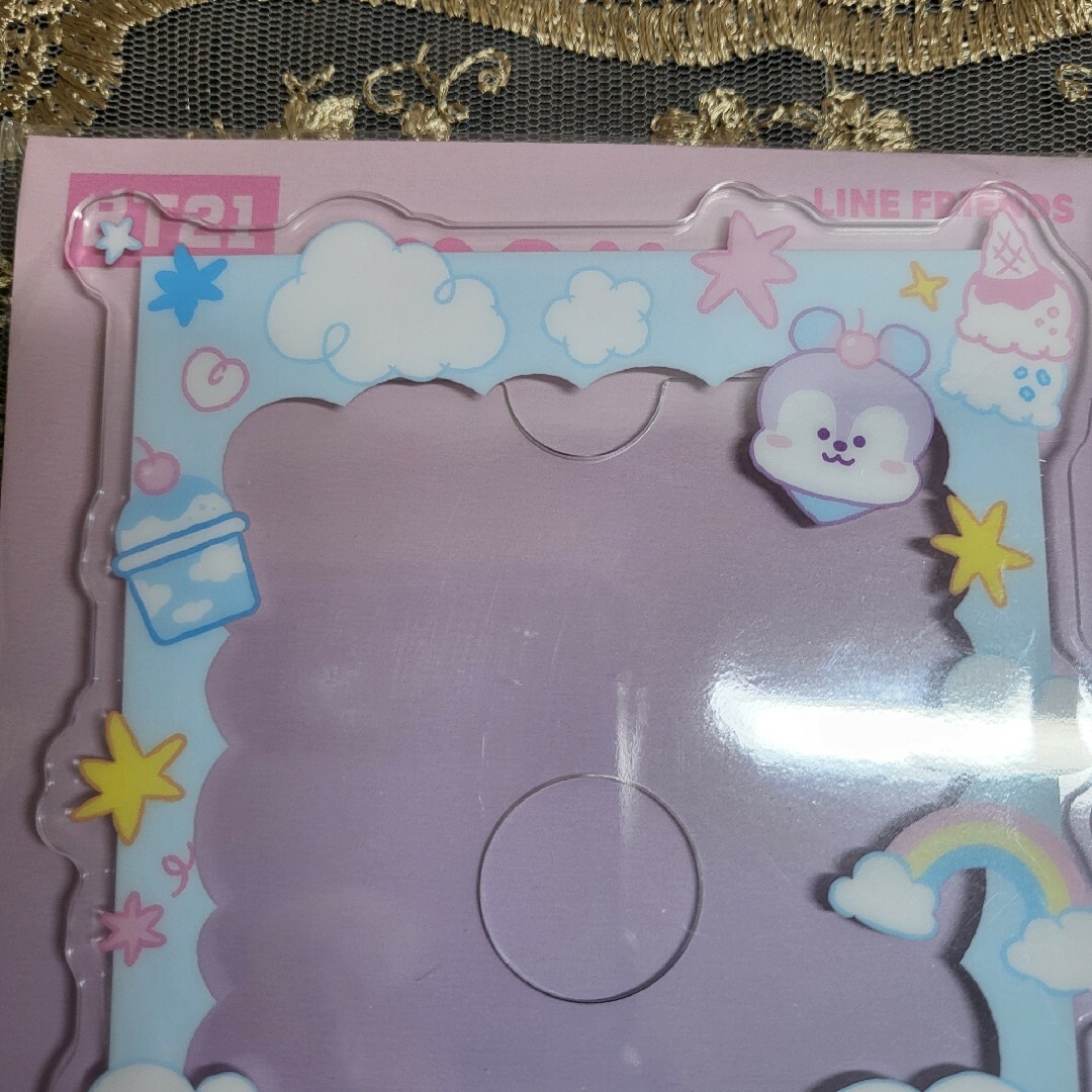 BT21(ビーティーイシビル)のファミマ限定　BT21オリジナルアクリルトレカスタンド　MANG エンタメ/ホビーのおもちゃ/ぬいぐるみ(キャラクターグッズ)の商品写真