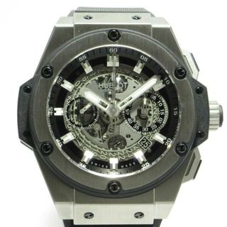 ウブロ(HUBLOT)のHUBLOT(ウブロ) 腕時計 キングパワー ウニコ HU701.NX.0170.RX メンズ ラバーベルト/裏スケ/チタン/スケルトン文字盤 シルバー×黒(その他)