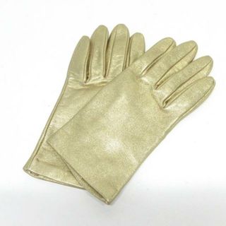 Sermoneta gloves(セルモネータグローブス) 手袋 6 1/2 レディース - ゴールド レザー 