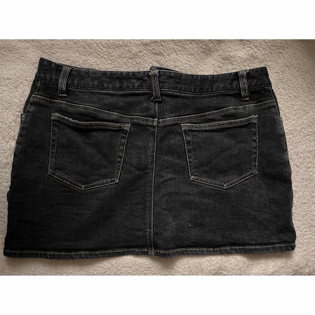 デニムオーバーミニ丈スカート レディースのスカート(ミニスカート)の商品写真