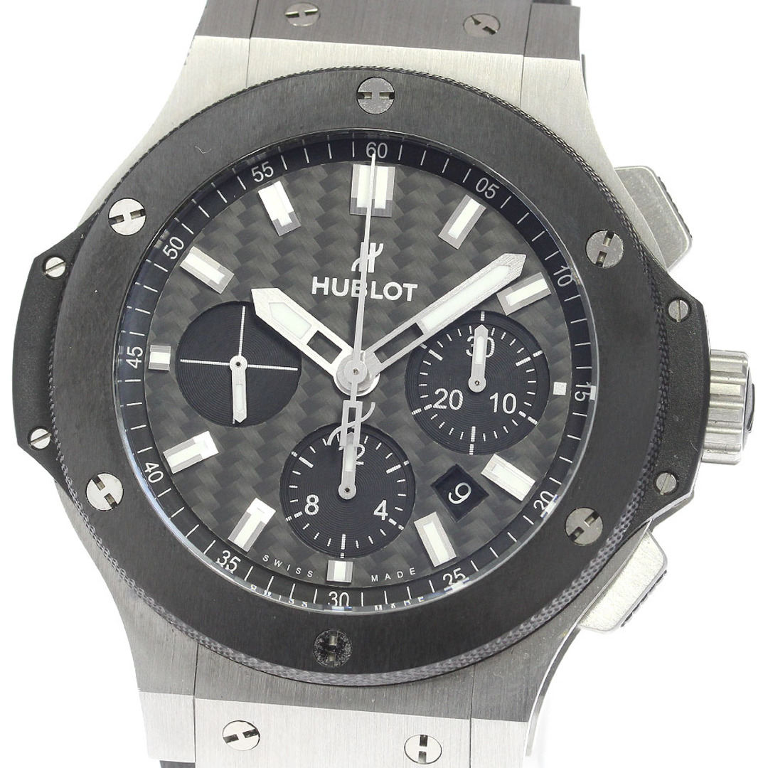 HUBLOT(ウブロ)のウブロ HUBLOT 301.SM.1770.RX ビッグバン スチール セラミック クロノグラフ 自動巻き メンズ 美品 箱・保証書付き_810318 メンズの時計(腕時計(アナログ))の商品写真