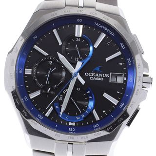 カシオ(CASIO)のカシオ CASIO OCW-S5000-1AJF オシアナス マンタ ソーラー電波 メンズ 良品 箱・保証書付き_811720(腕時計(アナログ))