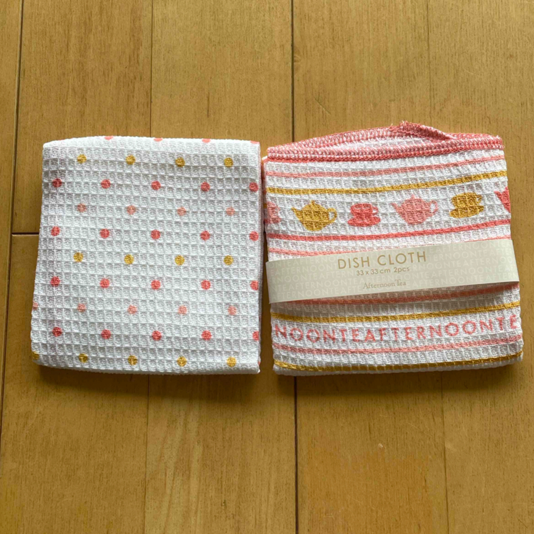 AfternoonTea(アフタヌーンティー)の【Afternoon Tea】 DISH CLOTH  2枚セット インテリア/住まい/日用品の日用品/生活雑貨/旅行(日用品/生活雑貨)の商品写真