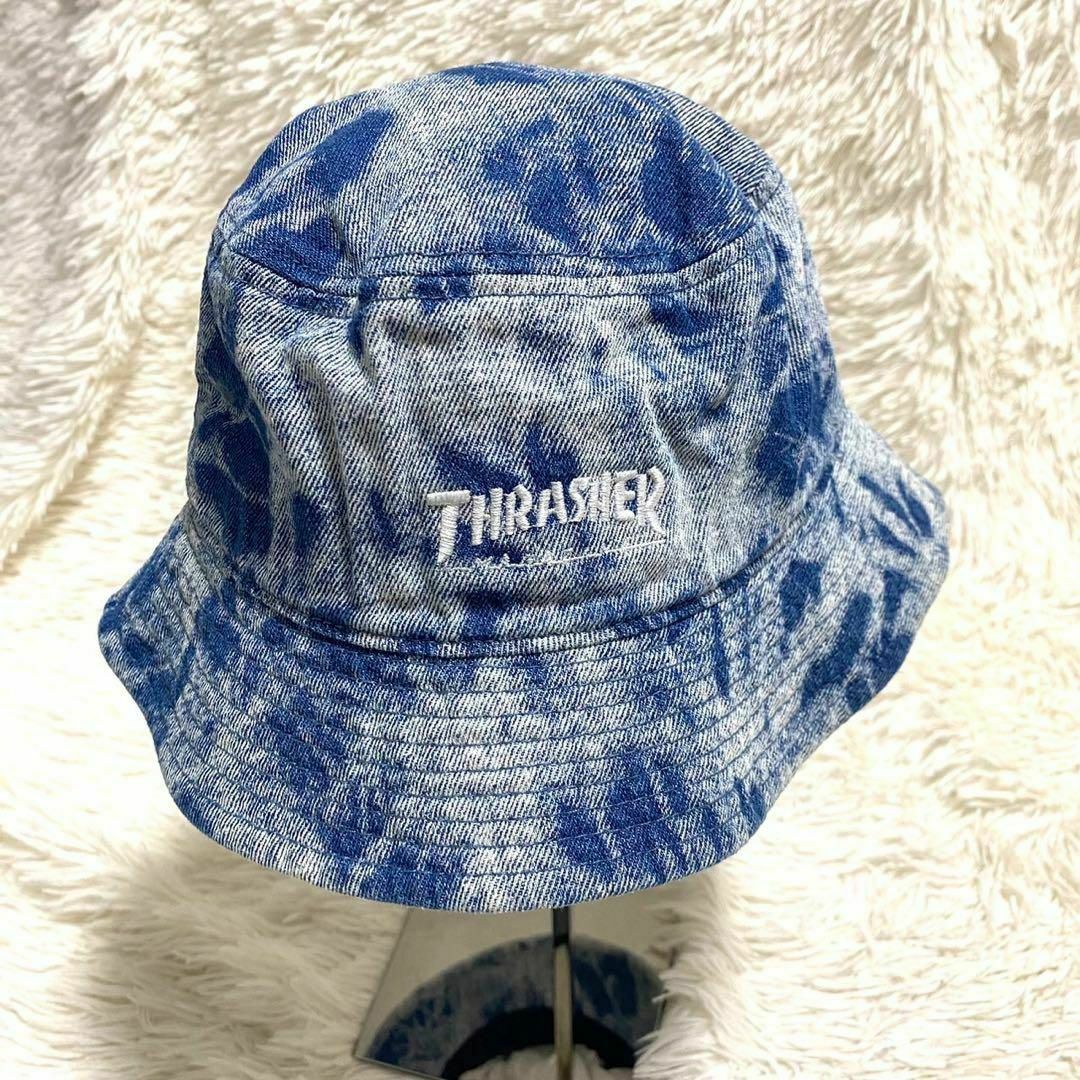 THRASHER(スラッシャー)のバケットハット スラッシャー 刺繍ロゴ コットン メンズの帽子(ハット)の商品写真