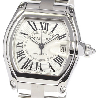 カルティエ(Cartier)のカルティエ CARTIER W62025V3 ロードスターLM デイト 自動巻き メンズ 箱・保証書付き_808554(腕時計(アナログ))