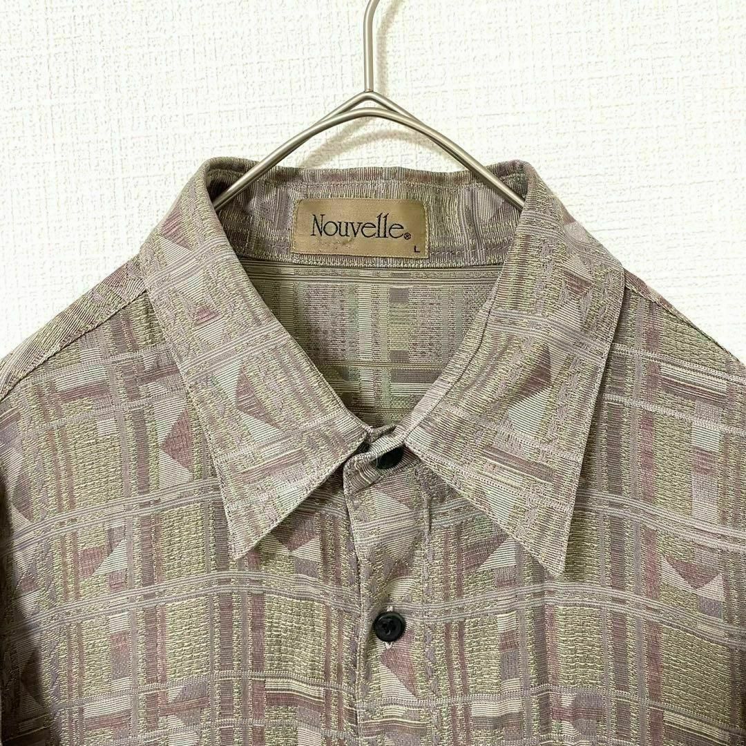 natuRAL vintage(ナチュラルヴィンテージ)のシャツ 長袖 チェック 太アーム 一点物 ヴィンテージ L メンズのトップス(シャツ)の商品写真