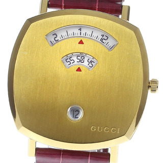 グッチ(Gucci)のグッチ GUCCI 157.3 グリップ デイト クォーツ メンズ 良品 _811957(腕時計(アナログ))