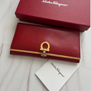 Salvatore Ferragamo - 345 限定価格 Ferragamo サルヴァトーレフェラガモ 2つ折り 長財布