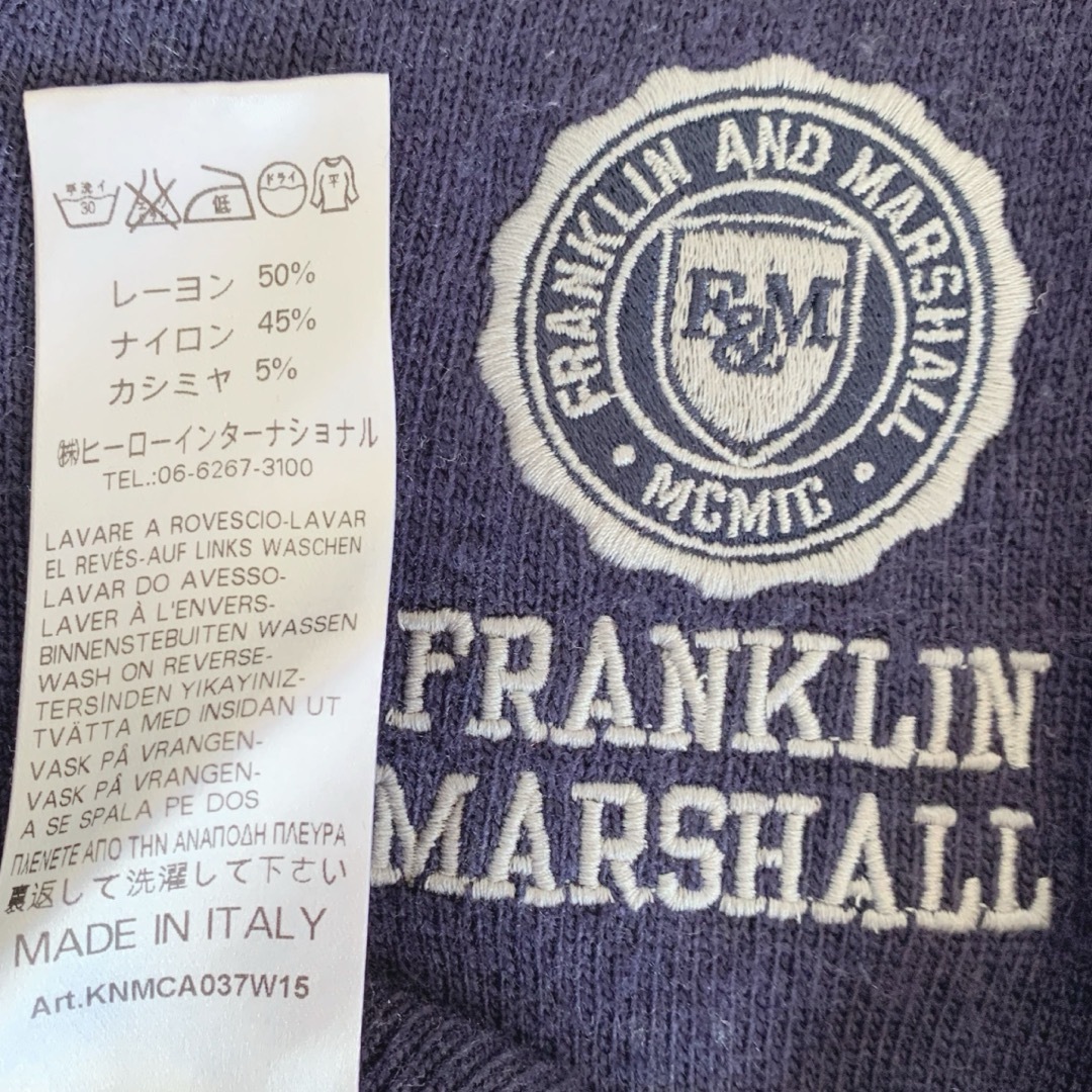 FRANKLIN&MARSHALL(フランクリンアンドマーシャル)のフランクリンアンドマーシャル メンズ セーター S ネイビー メンズのトップス(ニット/セーター)の商品写真