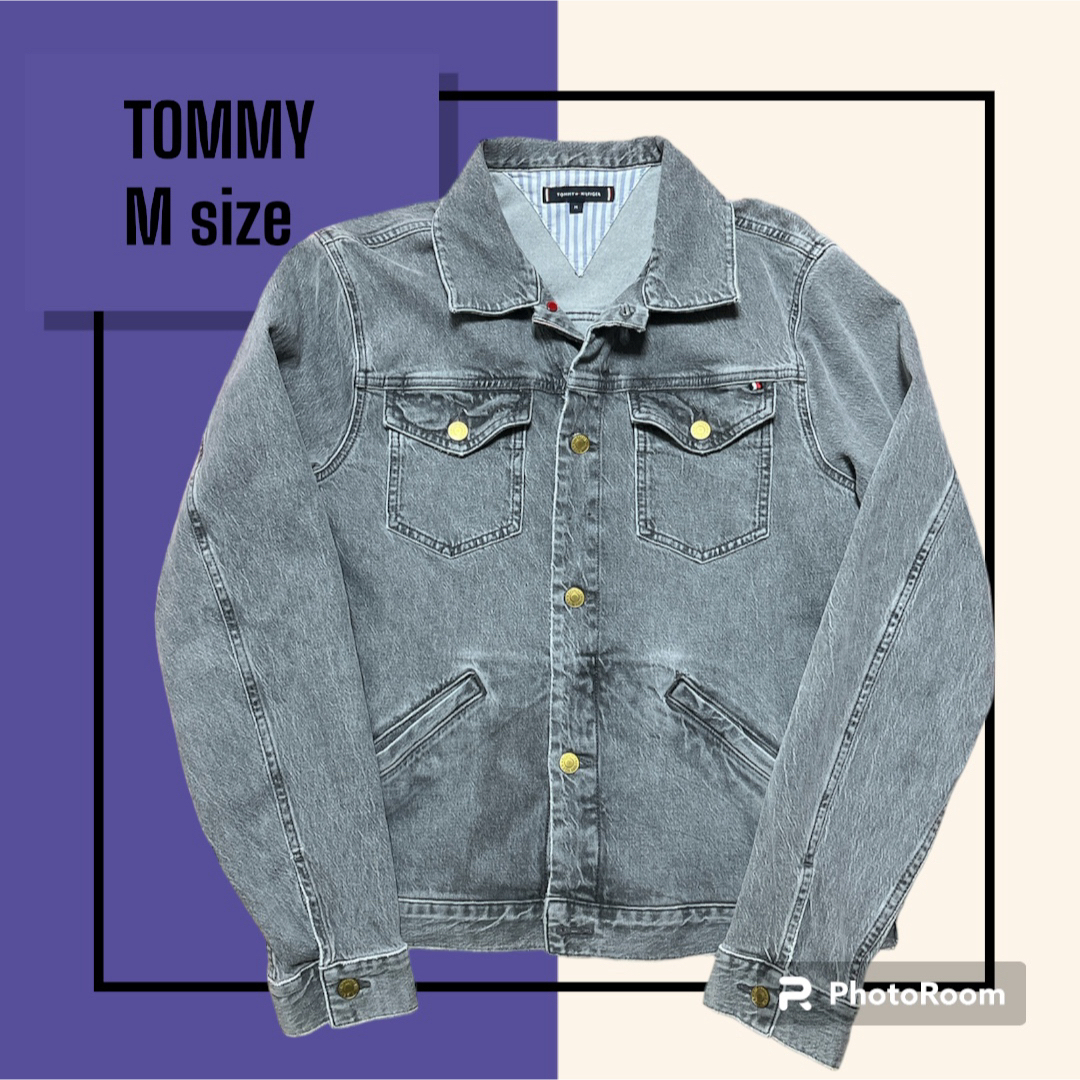 TOMMY HILFIGER(トミーヒルフィガー)のトミー　tommy gジャン　デニムジャケット　M  ビンテージ　 メンズのジャケット/アウター(Gジャン/デニムジャケット)の商品写真