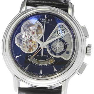 ゼニス(ZENITH)のゼニス ZENITH 03.0240.4039 クロノマスター グランドデイト 自動巻き メンズ 良品 保証書付き_792600(腕時計(アナログ))