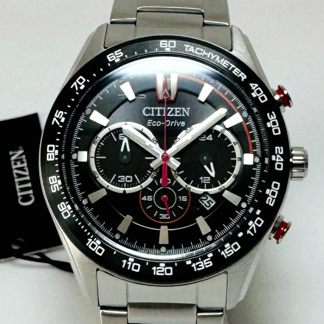 CITIZEN(シチズン)の【新品】シチズン/腕時計/エコドライブ/クロノグラフ/タキメーター/スモセコ/ メンズの時計(腕時計(アナログ))の商品写真