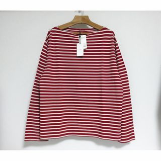 定価2.2万 新品 LENO BASQUE SHIRT 0 レッド ホワイト(Tシャツ/カットソー(七分/長袖))