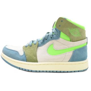 ナイキ(NIKE)のNIKE ナイキ WMNS Air Jordan 1 Zoom CMFT 2 Cerulean Green Strike ウィメンズエアジョーダン1 ズーム セルリアングリーンストライク ハイカットスニーカー DV1305-433(スニーカー)