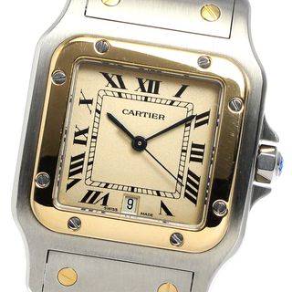 カルティエ(Cartier)のカルティエ CARTIER W20011C4 サントスガルベ LM YGコンビ クォーツ メンズ 良品 _811425(腕時計(アナログ))