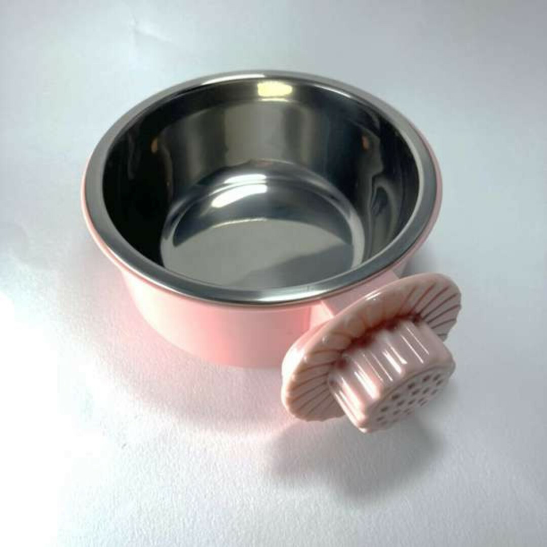猫餌入れ／ピンク【2個】 フードボール 食器 えさ入れ 水入れ 固定式 その他のペット用品(猫)の商品写真